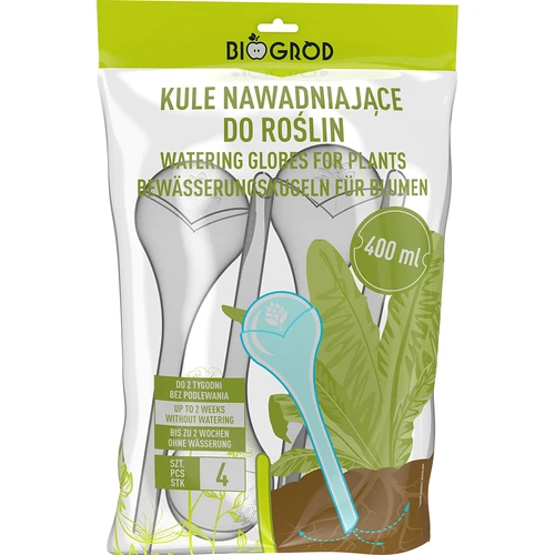 Bolas de rega, transparentes, 400 ml, 4 un. - 3