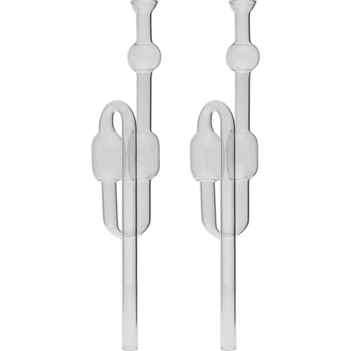 Borbulhador de fermentação em vidro — embalagem com 2 unidades