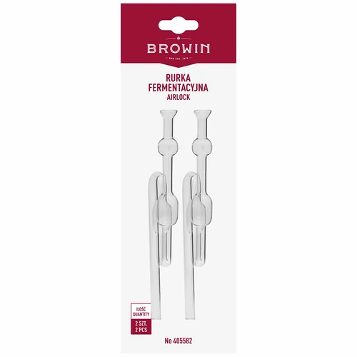 Borbulhador de fermentação em vidro — embalagem com 2 unidades - 3