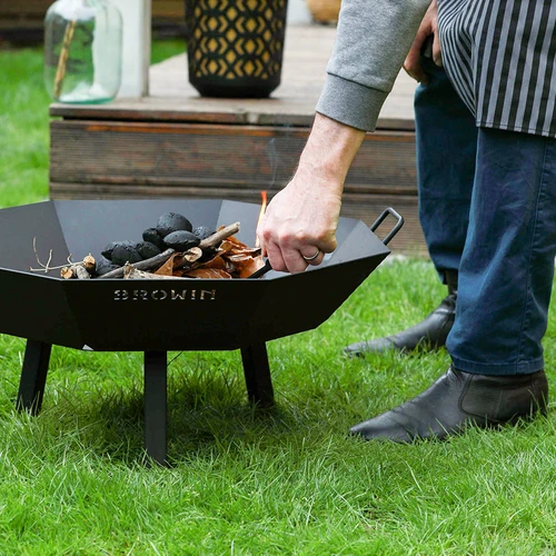 Braseiro de jardim Ø 70 cm - estilo loft - 10