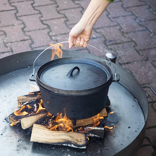 Braseiro de jardim Ø 80 cm soldado - 6