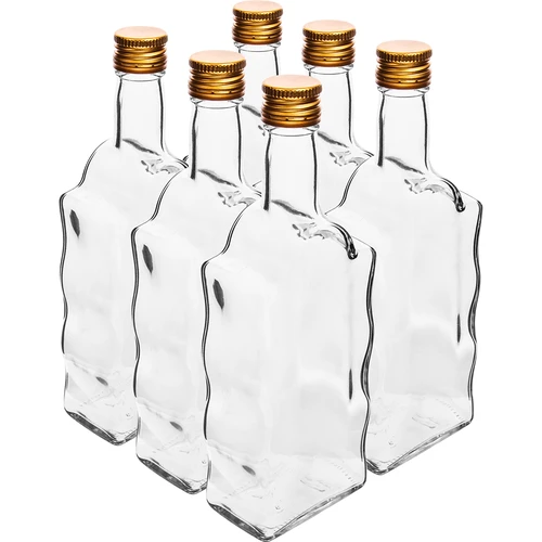 Butelka Klasztorna 500 ml, z zakrętką, biała - 6szt.