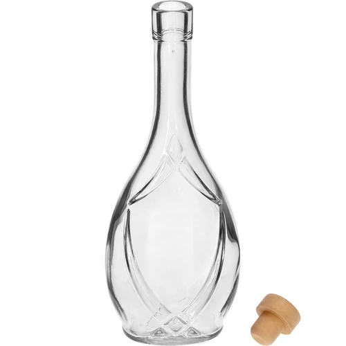 Butelka ozdobna ICONA 500 ml, z korkiem-grzybkiem, 1 szt. - 2