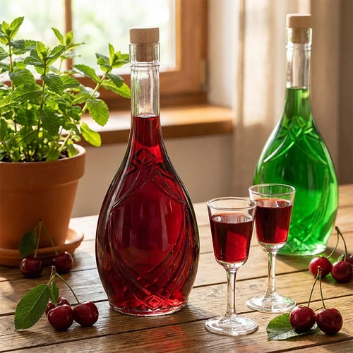 Butelka ozdobna ICONA 500 ml, z korkiem-grzybkiem, 1 szt. - 6