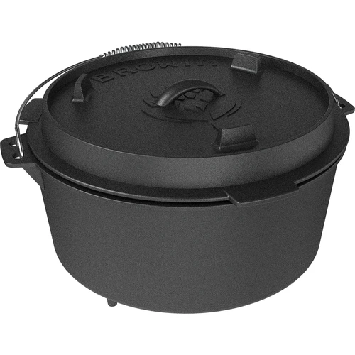 Caldeirão suspenso em ferro fundido com tampa-frigideira - 3