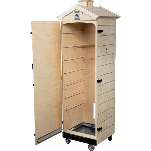 Câmara de defumação em contraplacado certificado, sem armação, 320L, com rodas - 2