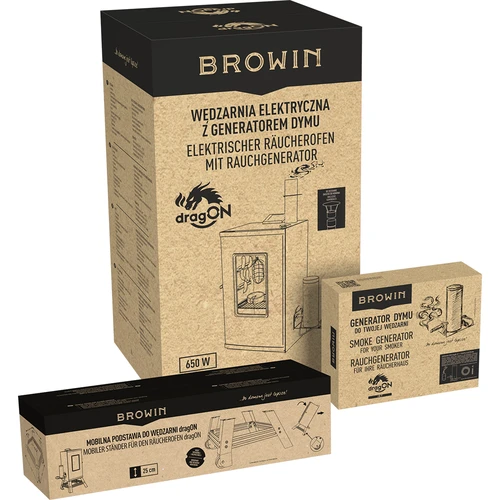 Câmara de fumagem elétrica dragON com base móvel - 35