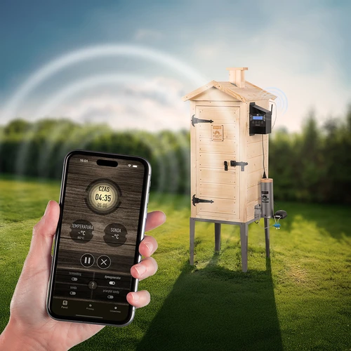 Câmara de fumeiro com Wi‑Fi, 200 L – dragON WOOD 100IQ com módulo de aquecimento elétrico e controlador - 7