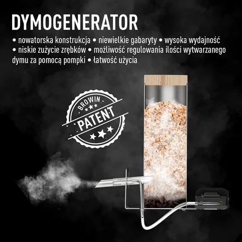 Câmara de fumeiro elétrica dragON PLYWOOD NATURE 100E com módulo de aquecimento elétrico e controlador - 10