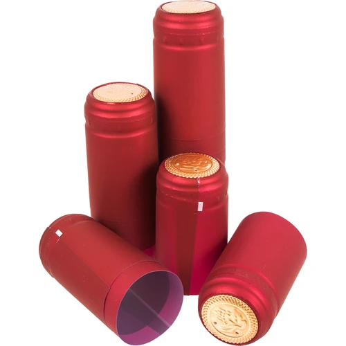 Capas com perfuração vermelhas diâmetro 31mm 100un.  - 1 