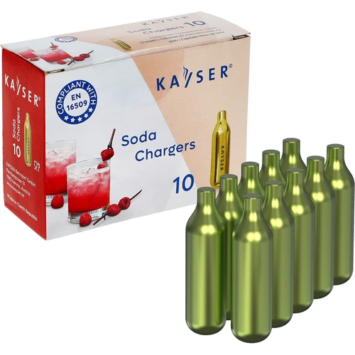 Cargas de CO2 Kayser para gaseificador SodaJoy, 10 unidades