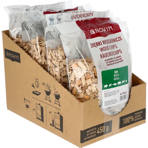 Cavacos para defumação/churrasco, faia, 450 g, cl.10 - 2