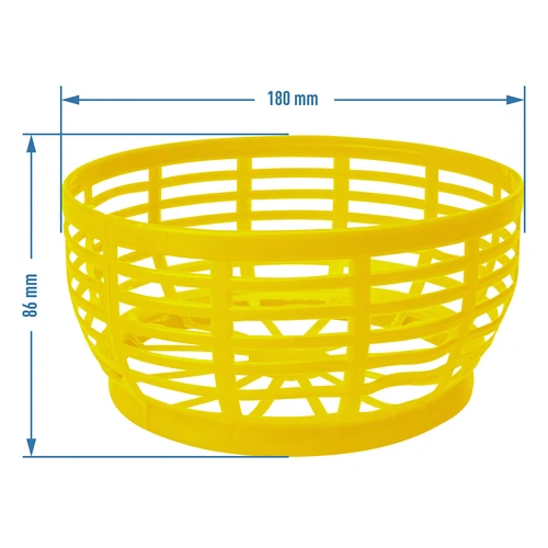 Cesta de plástico para Dam 5L, amarela - 4