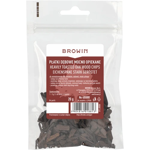 Chips de carvalho de tosta forte, 20 g - 2