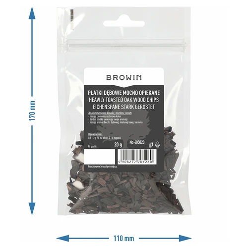 Chips de carvalho de tostagem intensa, 20 g - 7