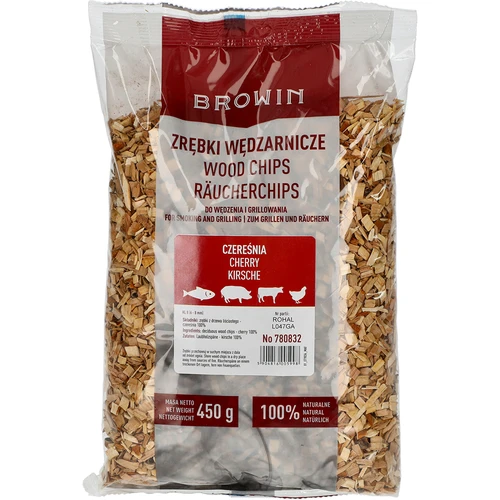 Chips de cerejeira para fumagem/grelhar, 450 g, classe 8