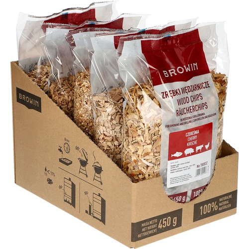 Chips de cerejeira para fumagem/grelhar, 450 g, classe 8 - 2