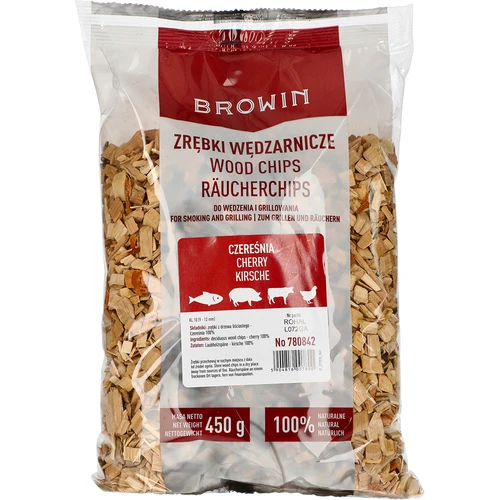 Chips de fumo para defumar/grelhar, cerejeira, 450 g, classe 10