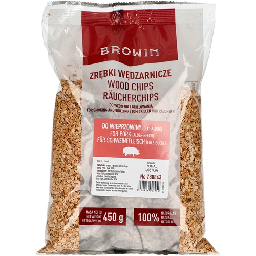 Chips de madeira para fumar/grelhar 70% amieiro + 30% faia, 450 g, classe 2
