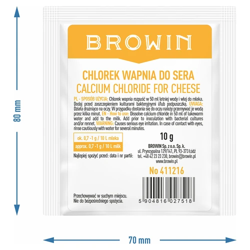 Cloreto de cálcio para queijo, 10 g - 11