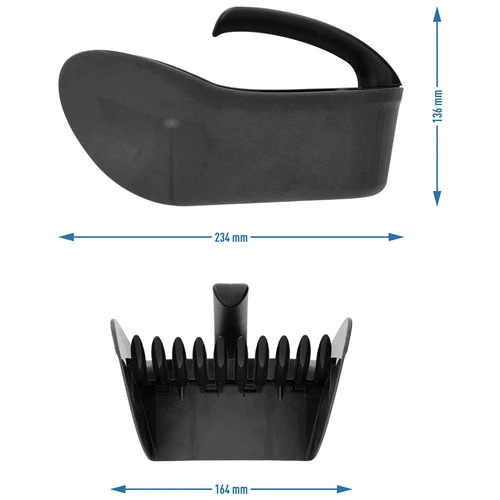 Colhedor de pequenos frutos em plástico, preto - 9