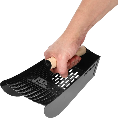 Colhedor de pequenos frutos, metálico preto - 7