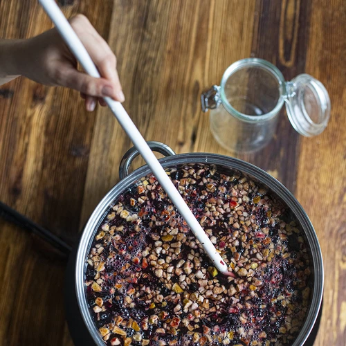 Colher plástica branca 70 cm - 4