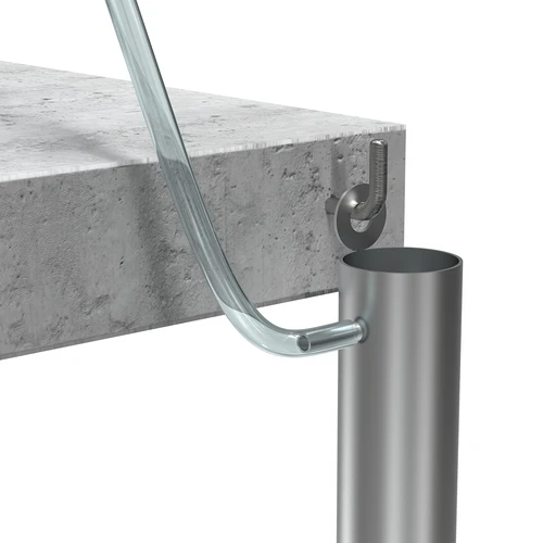 Coluna de filtração de aço inoxidável, suspensa, com acessórios e carvão ativado incluídos - 10