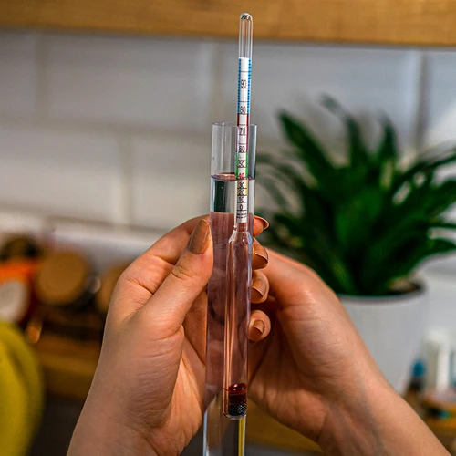 Coluna de filtração de vidro com alcoômetro, tubo de silicone e carvão de coco - 8