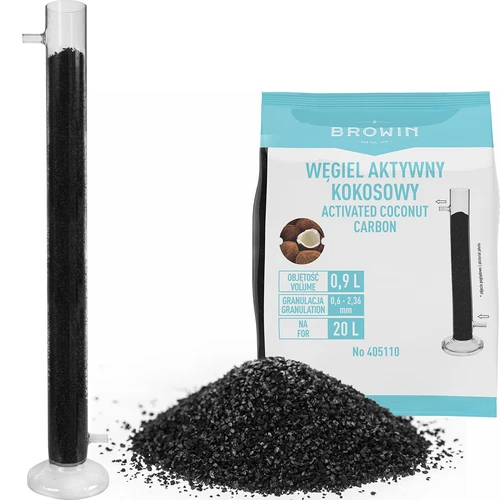 Coluna de filtração de vidro em conjunto com alcoómetro, mangueira de silicone e carvão ativado de coco - 2