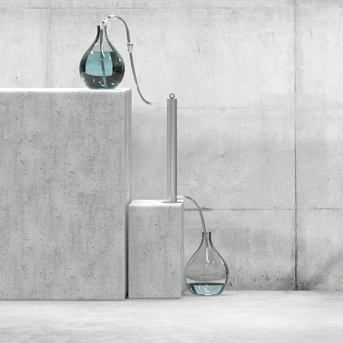 Coluna de filtração em aço inoxidável, suspensa, com acessórios e carvão ativado incluídos - 9