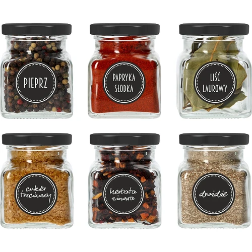 Conjunto com 12 frascos de 120 ml + 30 etiquetas para identificar especiarias - 14