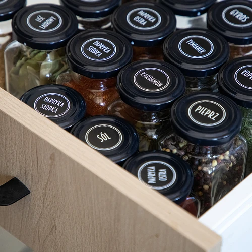 Conjunto com 12 frascos de 120 ml + 30 etiquetas para identificar especiarias - 13