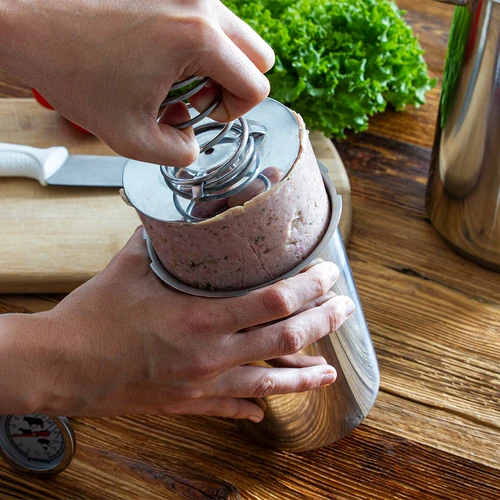 Conjunto com camisa de água - cozedor de fiambre 1,5 kg + panela - 21