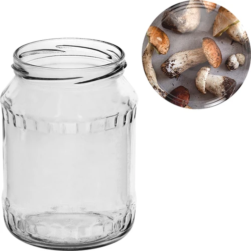 Conjunto de 6 frascos TO 720 ml com tampa colorida fi 82/6 - 10