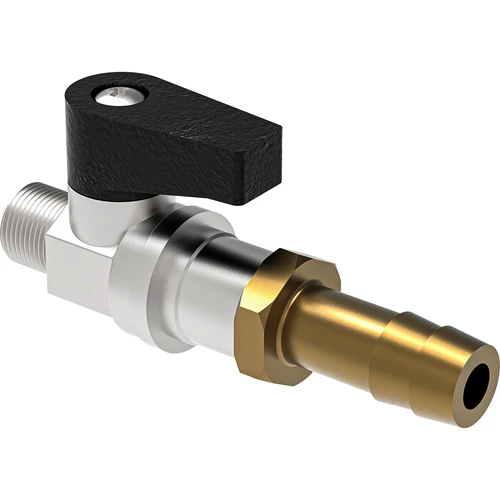 Conjunto de conector de encaixe + válvula de esfera + bico - 3