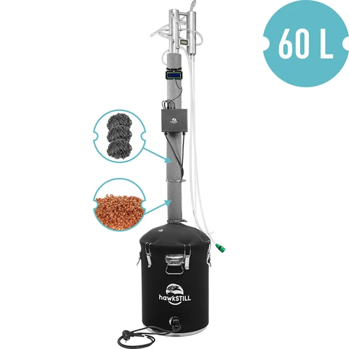 Conjunto de destilação hawkSTILL „Dedos Frios” 60 L + Sistema Wi‑Fi IQ com ecrã LCD - 2