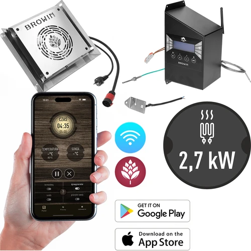 Conjunto de módulos com controlador Wi‑Fi - dragON IQ 2,7 kW, para fumeiros de jardim