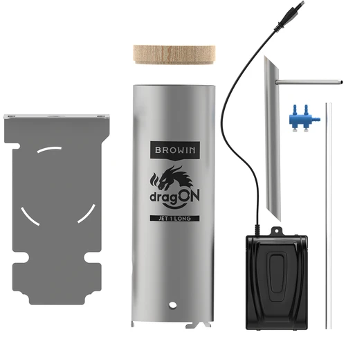 Conjunto dragON para fumeiro — módulos elétricos com controlador digital e gerador de fumo JET 1 LONG - 6