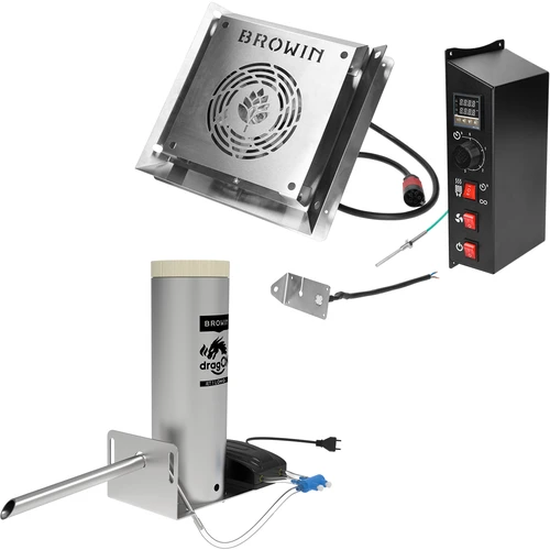 Conjunto dragON para fumeiro — módulos elétricos com controlador digital e gerador de fumo JET 1 LONG