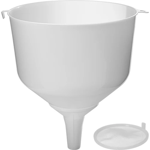 Conjunto - funil de plástico Ø25 com peneira