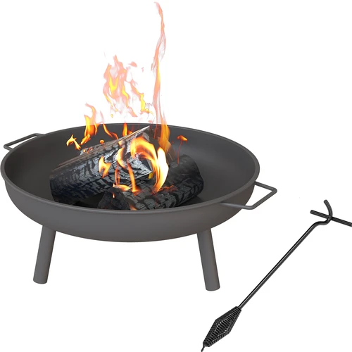 Conjunto taça de fogo Ø 58 cm e atiçador-levantador para caldeirão ou tampa de panela de ferro fundido - 2