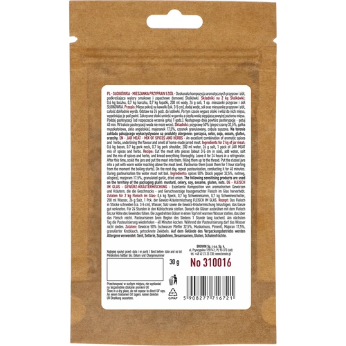 Conserva de Jarra - mistura de ervas e especiarias, 30 g - 2