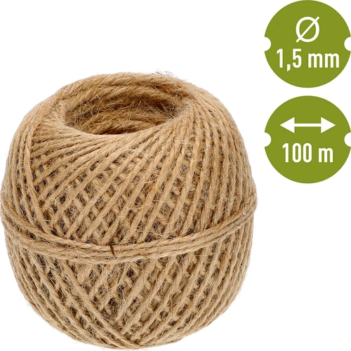 Cordel de juta 1,5 mm/100 m/100 g - 4
