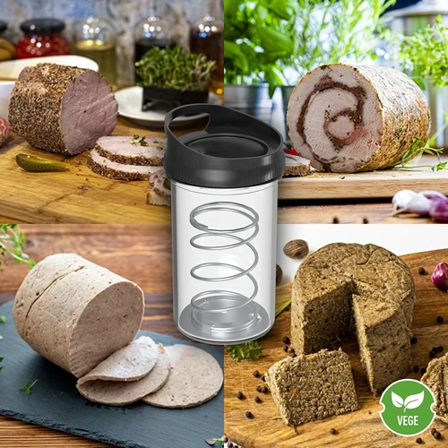 Cozedor de fiambre em vidro - conjunto DUO, para 2 x 450 g - 16