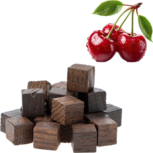 Cubos de carvalho francês, fortemente tostados, aromatizados – Cereja, 20 g - 3