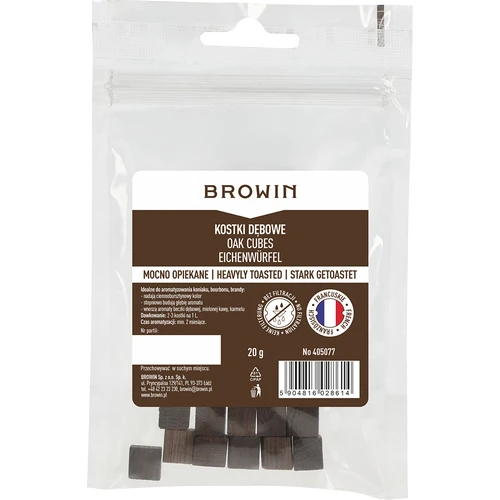 Cubos de carvalho francês, tosta forte, 20g - 2