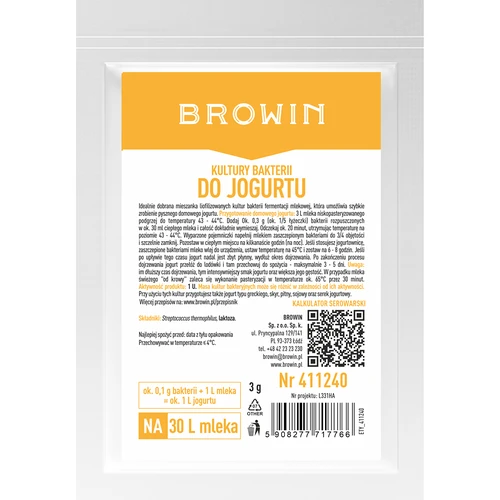 Culturas bacterianas para iogurte  - 1 