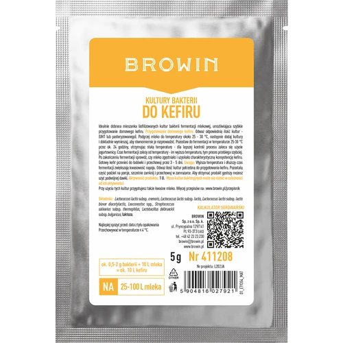 Culturas bacterianas para kefir e leite coalhado, 5 g
