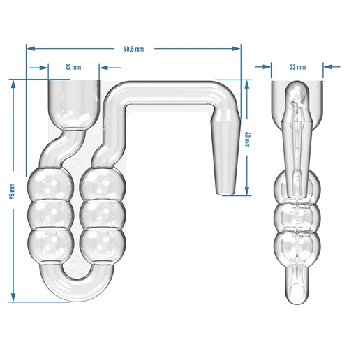 Dama 5L com rolha, tubo horizontal e tampa - 10